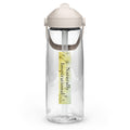 Flip straw water bottle